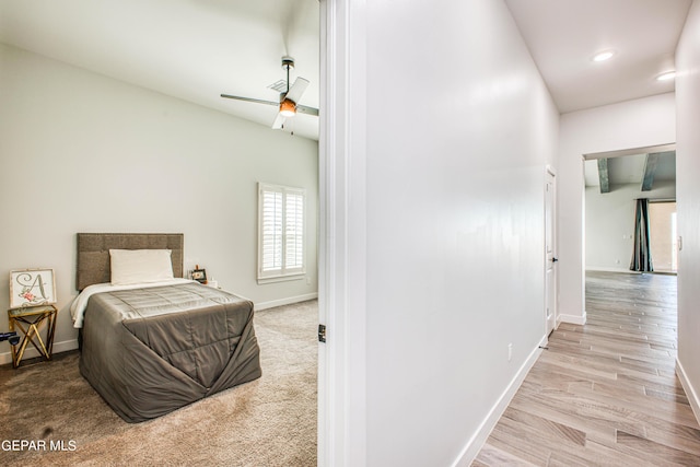 309 Blue Vly, El Paso, TX 79928 - bedroom with baseboards, recessed lighting, and a ceiling fan