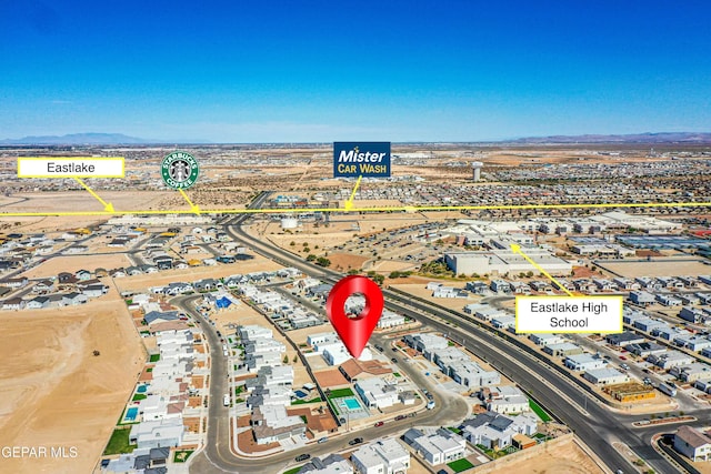 309 Blue Vly, El Paso, TX 79928 - bird's eye view of a mountain backdrop