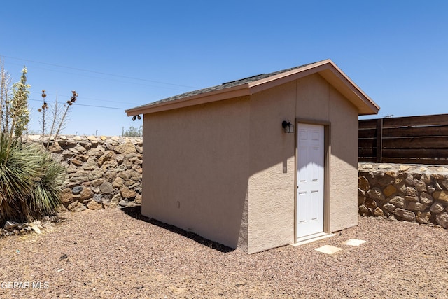10793 Blue Sage Cir, El Paso, TX 79924 - view of shed with fence