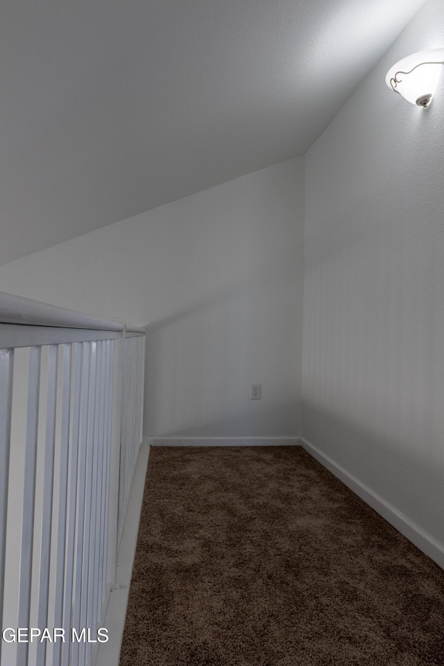10793 Blue Sage Cir, El Paso, TX 79924 - bonus room featuring carpet, baseboards, and vaulted ceiling