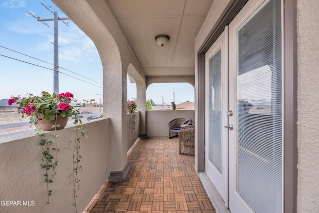 3208 Cascade Point Dr, El Paso, TX 79938 - view of patio with a balcony
