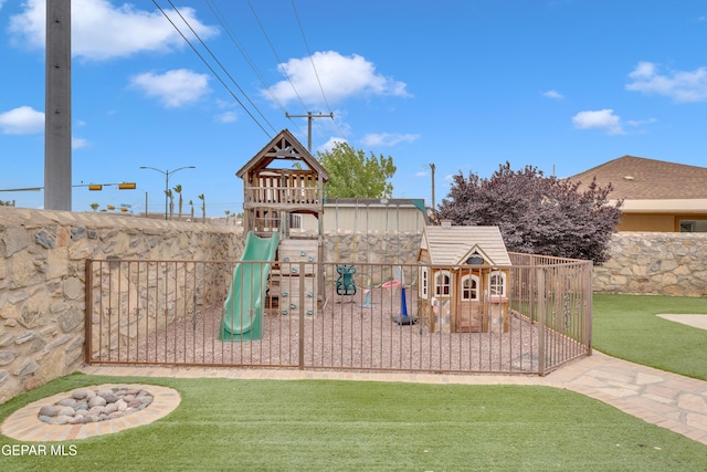 3208 Cascade Point Dr, El Paso, TX 79938 - view of jungle gym