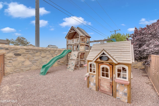 3208 Cascade Point Dr, El Paso, TX 79938 - view of playground with fence