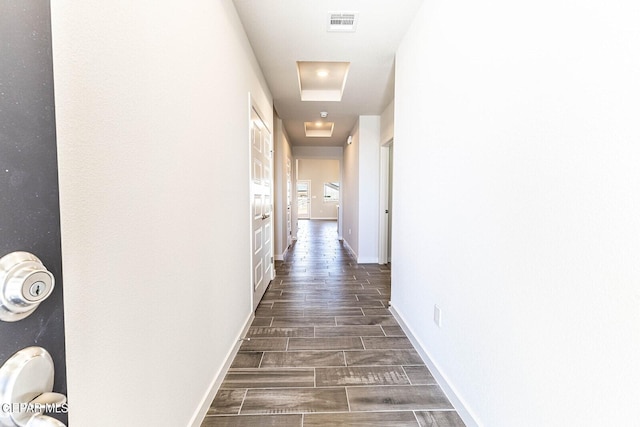 3801 Course St, El Paso, TX 79938 - hallway with wood tiled floors and baseboards