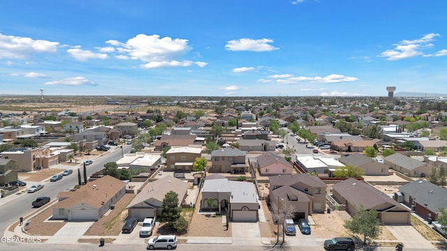 aerial view of residential area