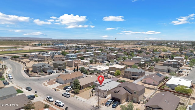 aerial view of residential area