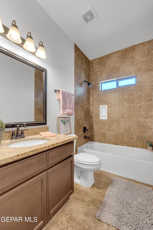 3165 Diego Aidan Dr, El Paso, TX 79938 - full bath with  shower combination, toilet, and vanity