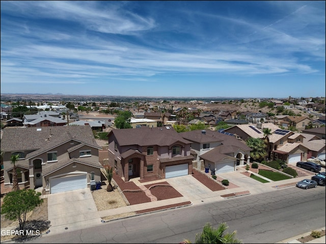 1493 Luz De Sol Dr, El Paso, TX 79912 - aerial perspective of suburban area