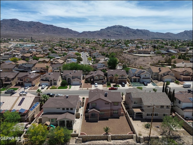 1493 Luz De Sol Dr, El Paso, TX 79912 - aerial perspective of suburban area featuring mountains