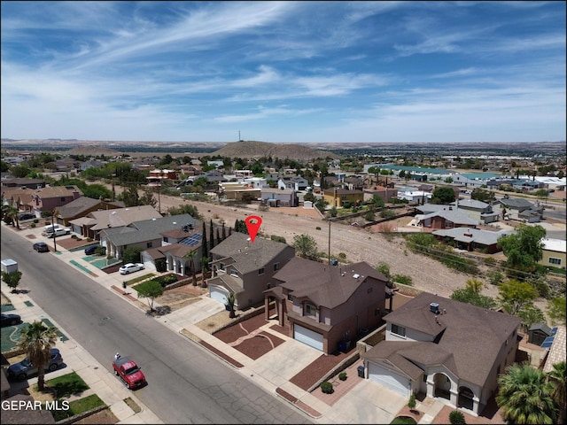 1493 Luz De Sol Dr, El Paso, TX 79912 - aerial perspective of suburban area