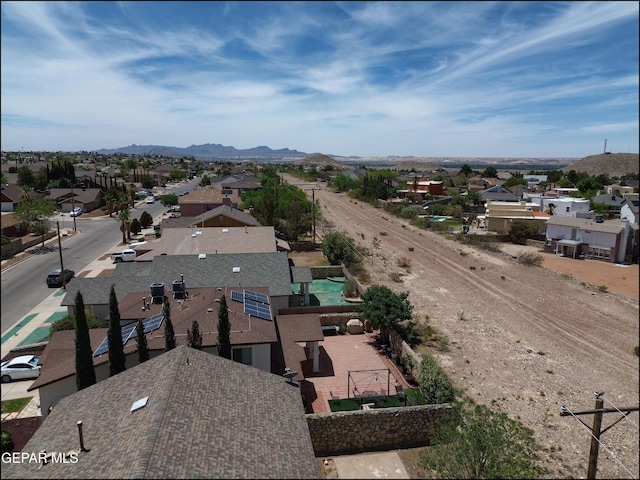 1493 Luz De Sol Dr, El Paso, TX 79912 - aerial view of residential area featuring mountains