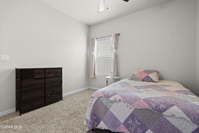 12405 Northumberg Dr, El Paso, TX 79928 - carpeted bedroom with baseboards and a ceiling fan