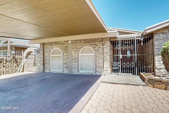 10912 Duke Snider Cir, El Paso, TX 79934 - view of patio with a gate and fence