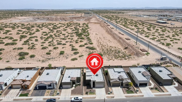 14172 Peyton Edwards Ave, El Paso, TX 79938 - aerial view of a desert landscape and a mountain backdrop