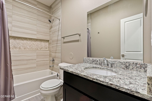 14172 Peyton Edwards Ave, El Paso, TX 79938 - full bath featuring toilet, shower / tub combo with curtain, and vanity