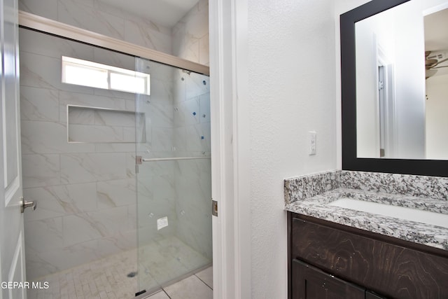 15341 Idea Ln, El Paso, TX 79938 - bathroom with a marble finish shower and vanity