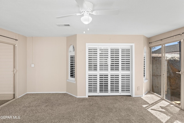10740 White Sands Dr, El Paso, TX 79924 - carpeted spare room with ceiling fan and baseboards