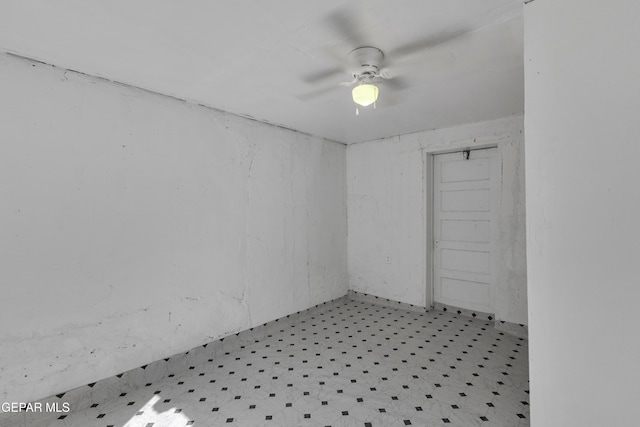 720 Johnson St, Fabens, TX 79838 - spare room with tile patterned floors and a ceiling fan