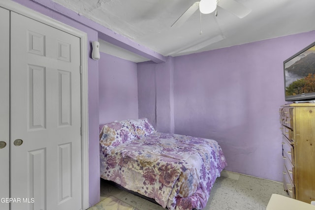 720 Johnson St, Fabens, TX 79838 - bedroom with ceiling fan
