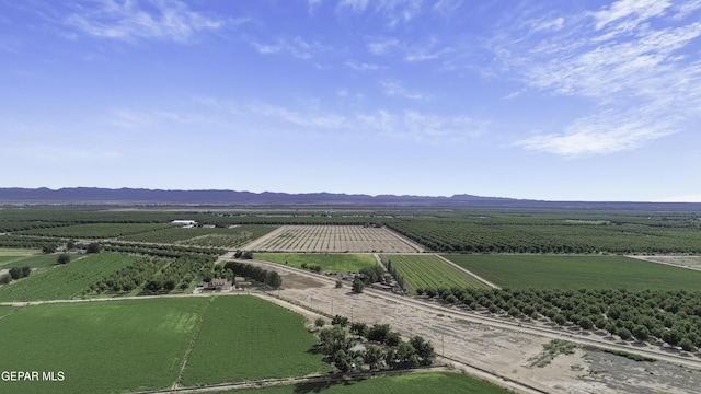 720 Johnson St, Fabens, TX 79838 - overview of rural landscape featuring large plots for crops and mountains