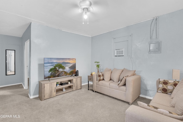 720 Johnson St, Fabens, TX 79838 - living area with carpet, ceiling fan, and baseboards