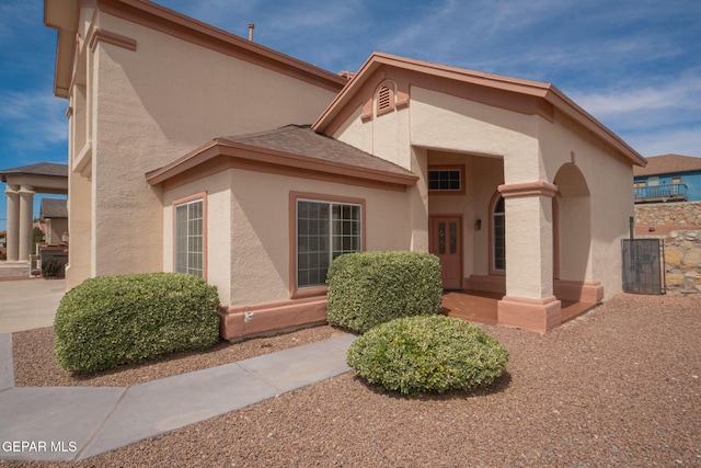 7350 Rosas Way, Canutillo, TX 79835 - view of front of house featuring stucco siding