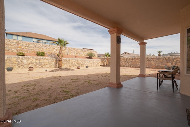 7350 Rosas Way, Canutillo, TX 79835 - view of patio / terrace with a fenced backyard