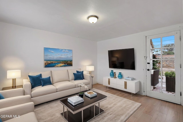 5713 Sanders Ave, El Paso, TX 79924 - living room featuring wood finished floors