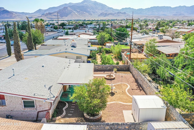 5137 Edmonton Ave, El Paso, TX 79924 - aerial view of residential area featuring a mountainous background