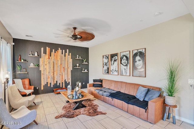 14809 Tierra Escape Ave, El Paso, TX 79938 - living room featuring ceiling fan