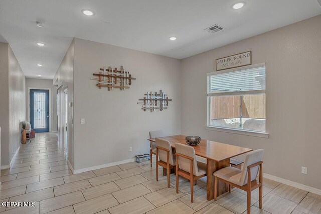 14809 Tierra Escape Ave, El Paso, TX 79938 - dining space with baseboards, healthy amount of natural light, and recessed lighting