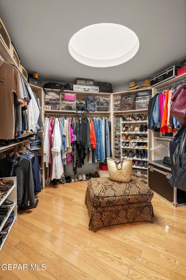 12081 E Paseo De Amor Ln E, El Paso, TX 79936 - walk in closet featuring wood finished floors