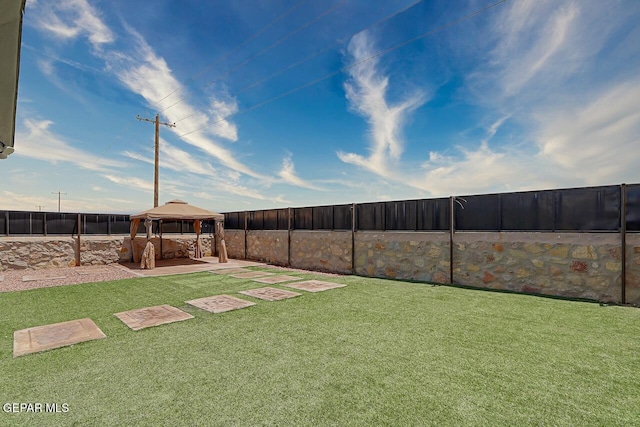 13804 Flora Vista Ave, Horizon City, TX 79928 - view of yard featuring a gazebo