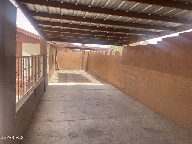 8324 Diana Dr, El Paso, TX 79904 - view of patio with fence