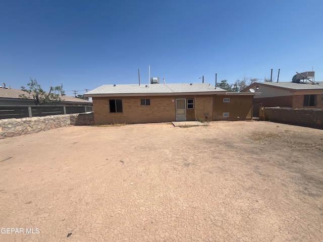 9354 Elgin Dr, El Paso, TX 79907 - rear view of property with fence