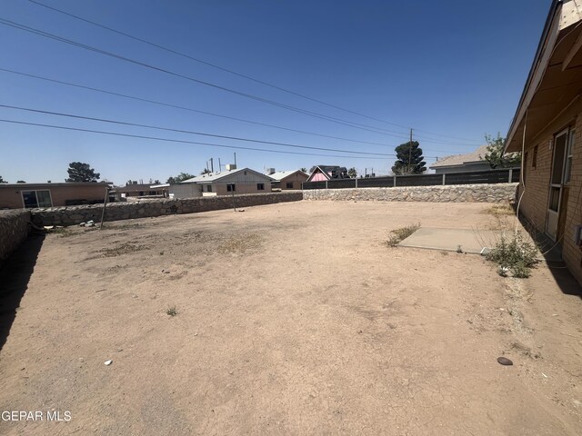 9354 Elgin Dr, El Paso, TX 79907 - view of yard with fence