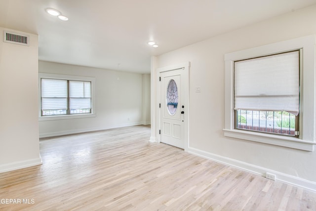 2300 N Campbell St, El Paso, TX 79902 - entryway with plenty of natural light, wood finished floors, and recessed lighting