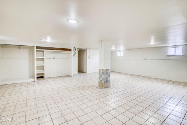 2300 N Campbell St, El Paso, TX 79902 - below grade area featuring light tile patterned flooring