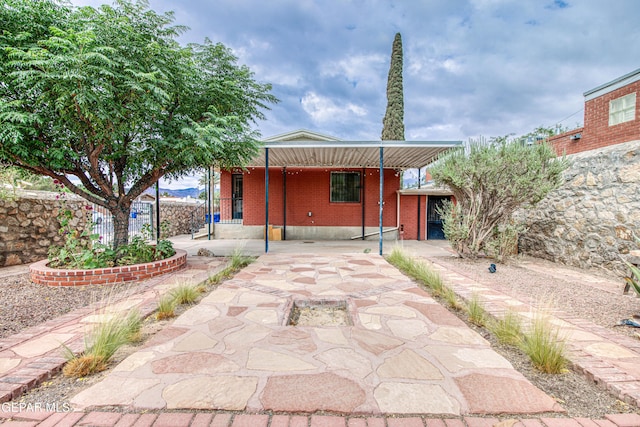 2300 N Campbell St, El Paso, TX 79902 - view of front of property with brick siding and covered porch