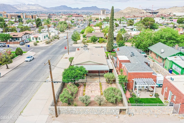 2300 N Campbell St, El Paso, TX 79902 - aerial perspective of suburban area featuring a mountain backdrop