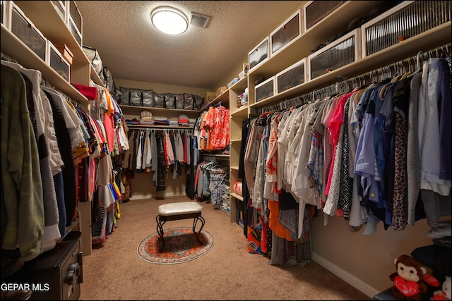 1337 Emerald Gate Ln, El Paso, TX 79936 - walk in closet featuring carpet flooring