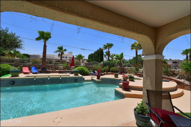 1337 Emerald Gate Ln, El Paso, TX 79936 - view of swimming pool with a patio area