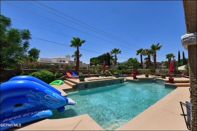 1337 Emerald Gate Ln, El Paso, TX 79936 - view of swimming pool with a patio area