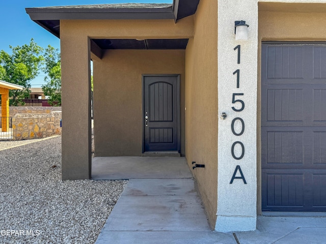11500 Summer Dr Unit A & B, Socorro, TX 79927 - doorway to property featuring stucco siding