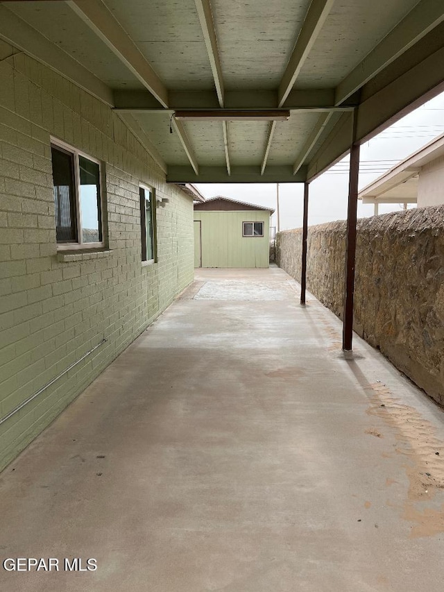 1017 Ralpheene St, El Paso, TX 79907 - view of patio / terrace featuring an outbuilding