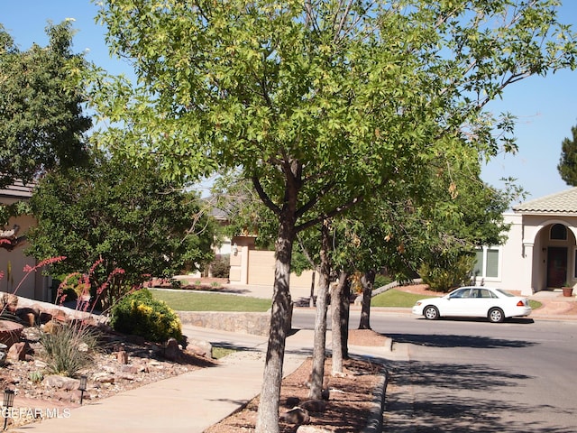 7012 Diamond Ridge Dr, El Paso, TX 79912 - view of asphalt road featuring sidewalks and curbs