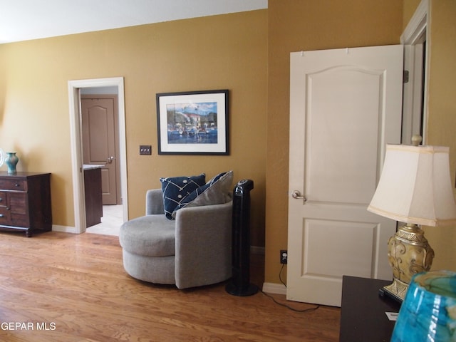 7012 Diamond Ridge Dr, El Paso, TX 79912 - living area with light wood-style flooring and baseboards