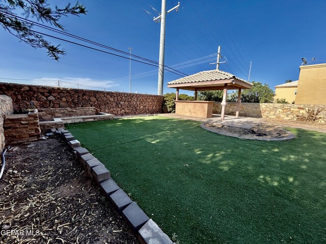 11609 Saint Thomas Way, El Paso, TX 79936 - view of yard featuring a gazebo and a patio