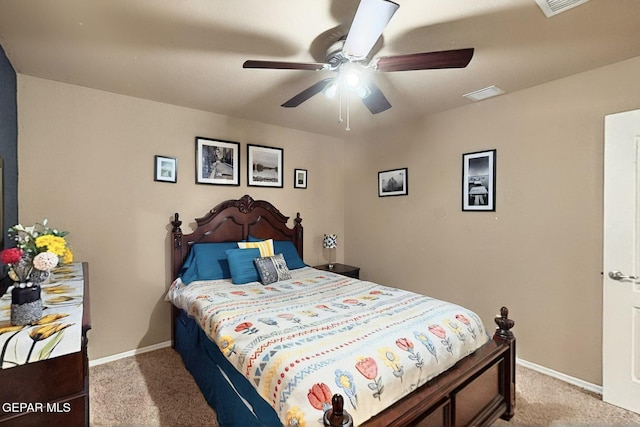 12009 Copper Point Pl, El Paso, TX 79934 - bedroom featuring carpet floors, baseboards, and a ceiling fan