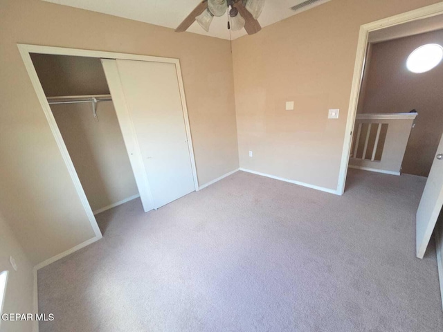 PPP10049 Paloma Dr, El Paso, TX 79924 - unfurnished bedroom with carpet, a closet, baseboards, and ceiling fan